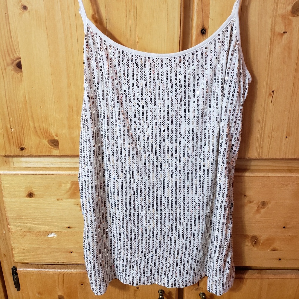 The Loft Gold Sequin Camisole